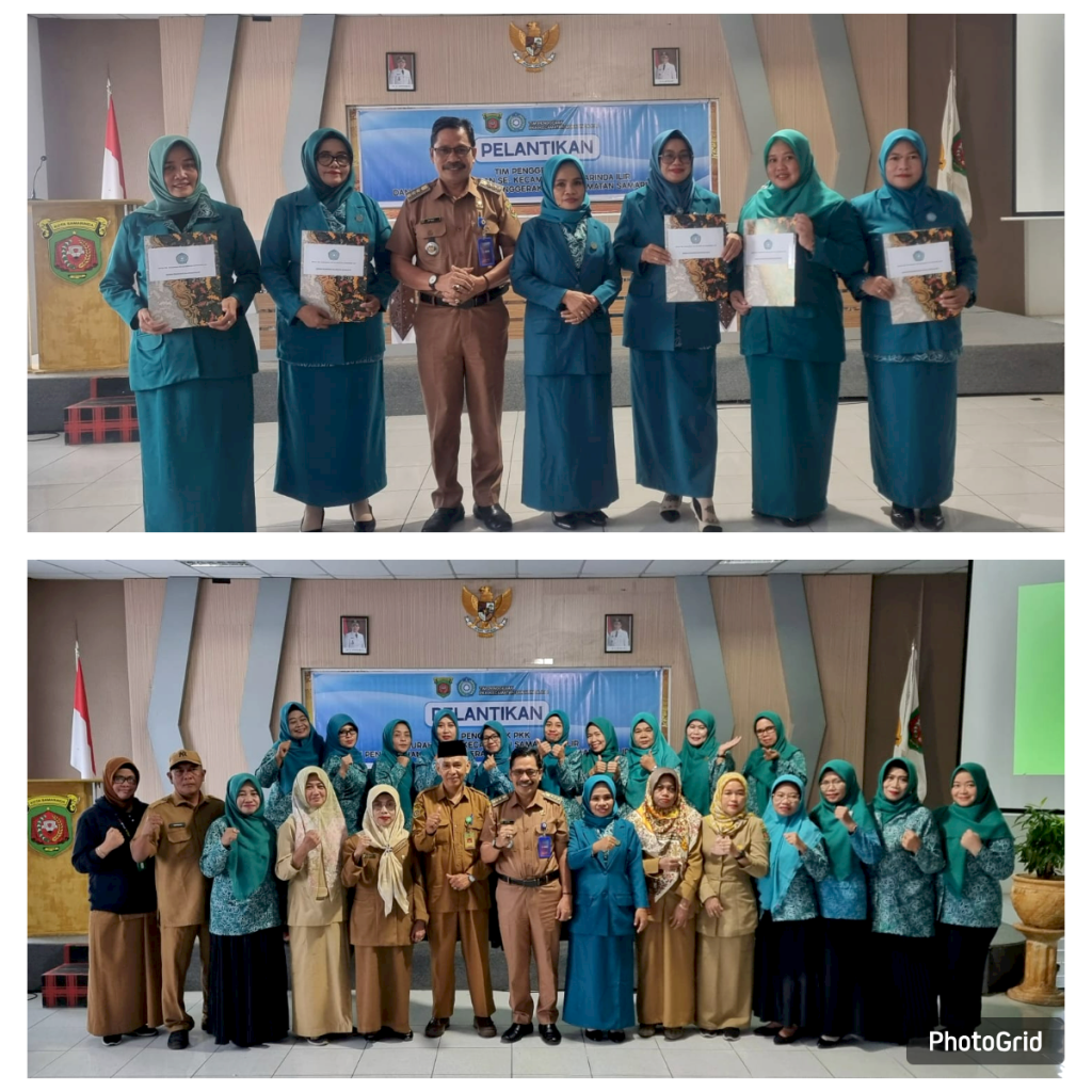 Pelantikan Tim Penggerak PKK 2024 di Kecamatan Samarinda Ilir (09/07/2024)