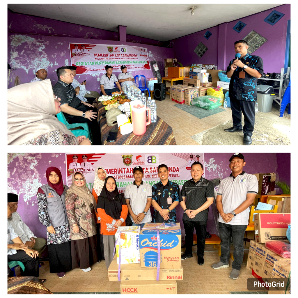 Acara serah terima barang non-infrastruktur kegiatan PROBEBAYA oleh Pokmas Berkah Bebaya di Kelurahan Selii (18/07/2024)