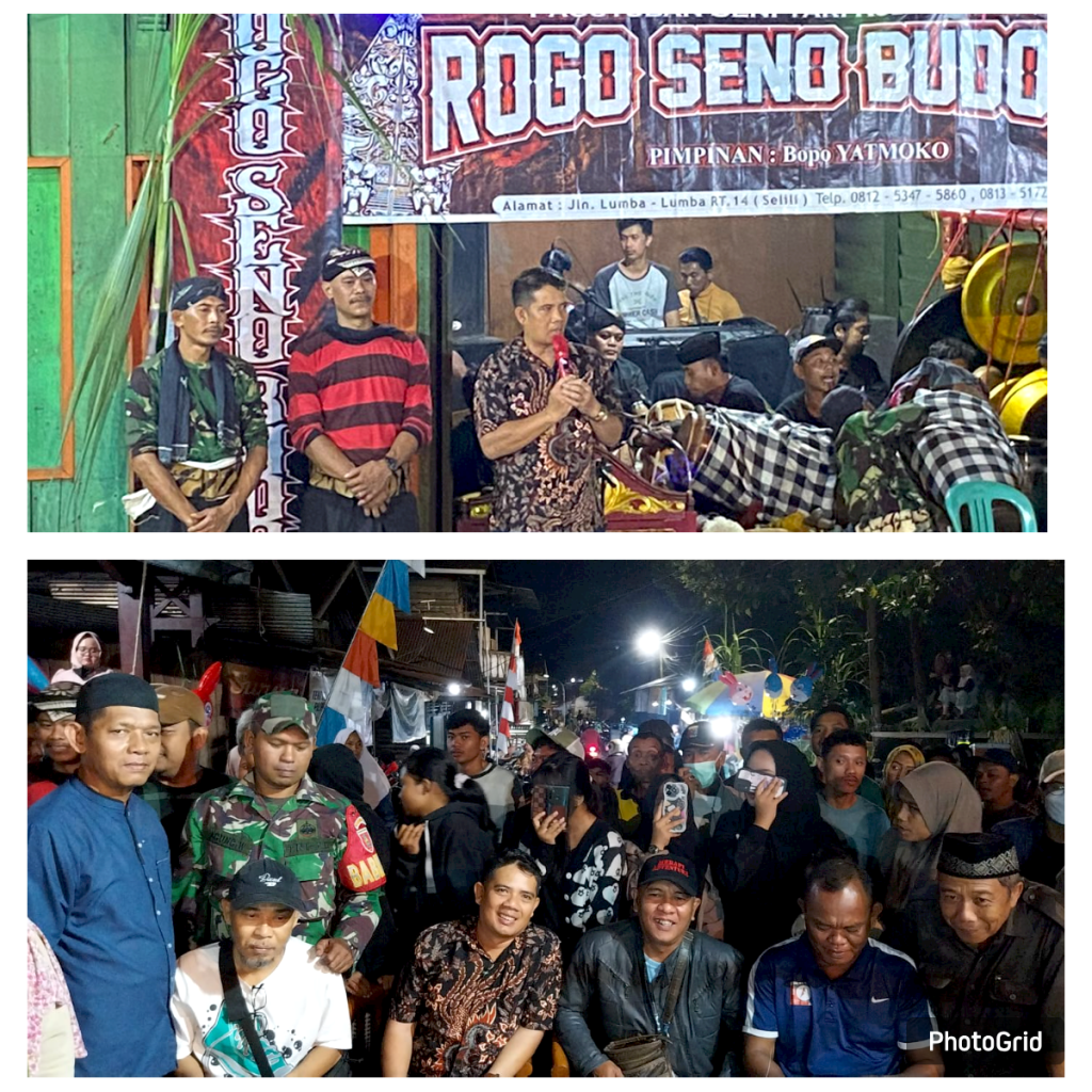 Lurah Selili hadiri acara Padepokan Seni Rogo Seno Budoyo di Lingkungan RT. 14 Kelurahan Selili (20/07/2024)
