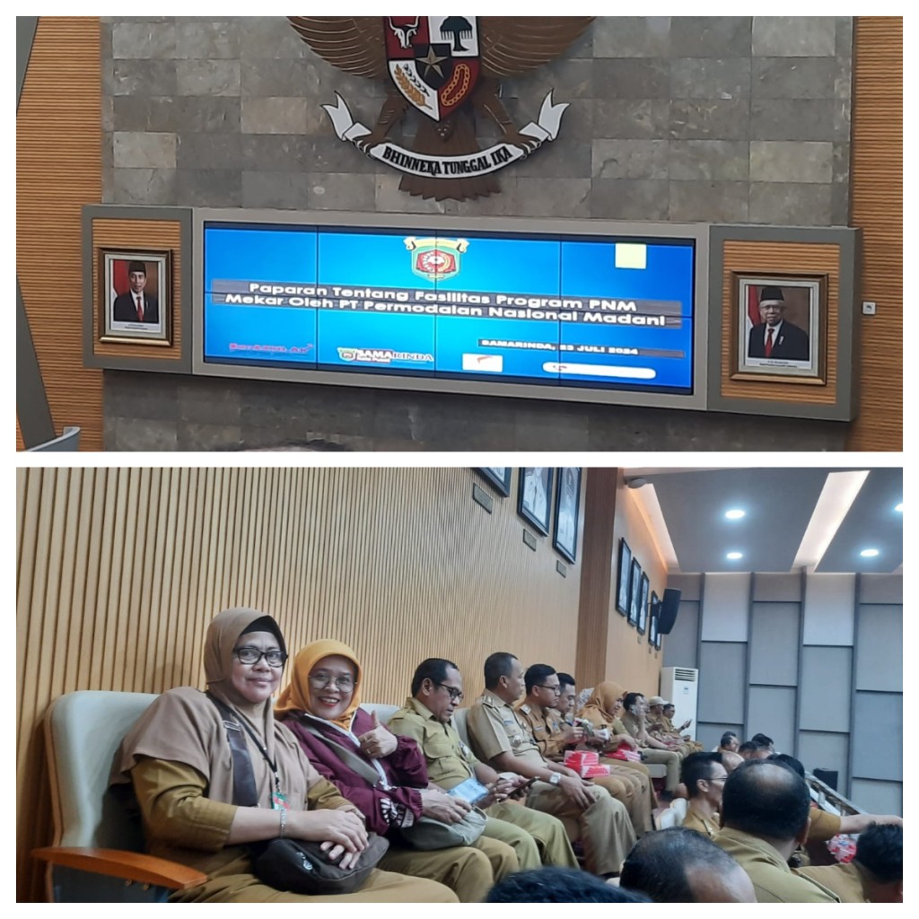 Sekretaris Lurah Selili Hadiri Paparan Fasilitas Program PNM Mekar di Balai Kota Samarinda (23/07/2024)
