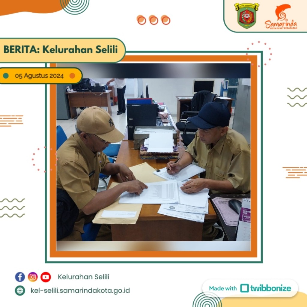 Kasi Kesra Selili Serahkan Berkas BPJS Ketenagakerjaan untuk Pekerja Rentan ke Disnaker (05/08/2024)