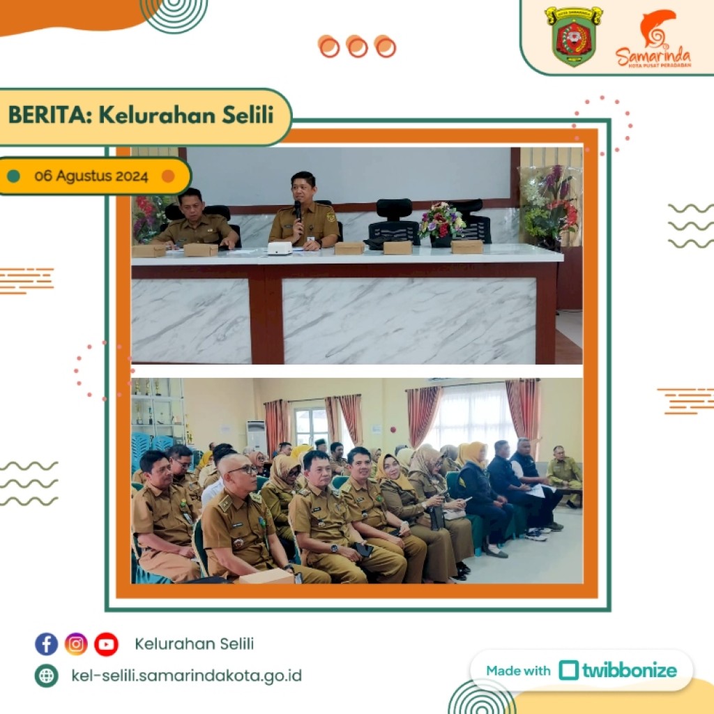 Lurah Selili Hadiri Rakor Rekonsiliasi Data dan Pembahasan Intervensi Program GRADUASI di Kantor Camat Sungai Pinang (06/08/2024)