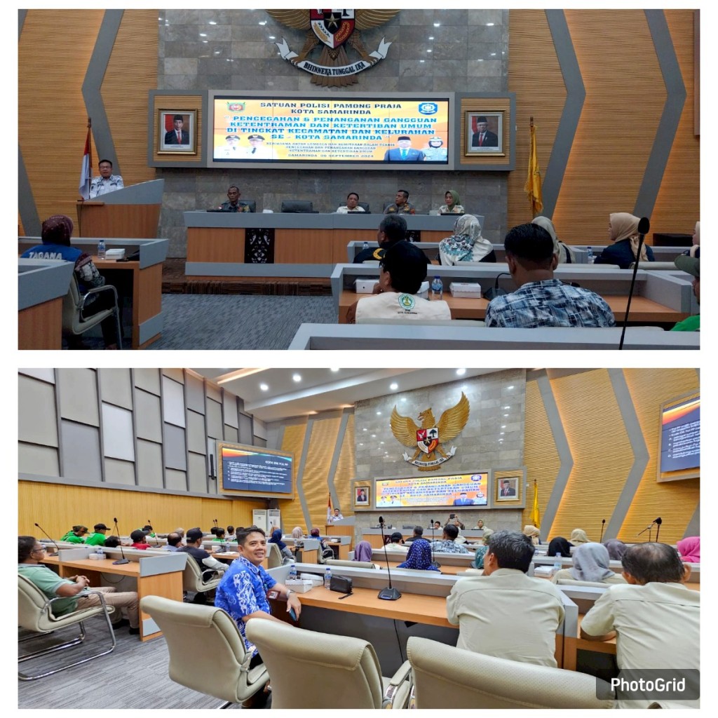 Lurah Selili Hadiri Acara Pencegahan dan Penanganan Gangguan Ketentraman dan Ketertiban Umum di Kota Samarinda (06/09/2024)