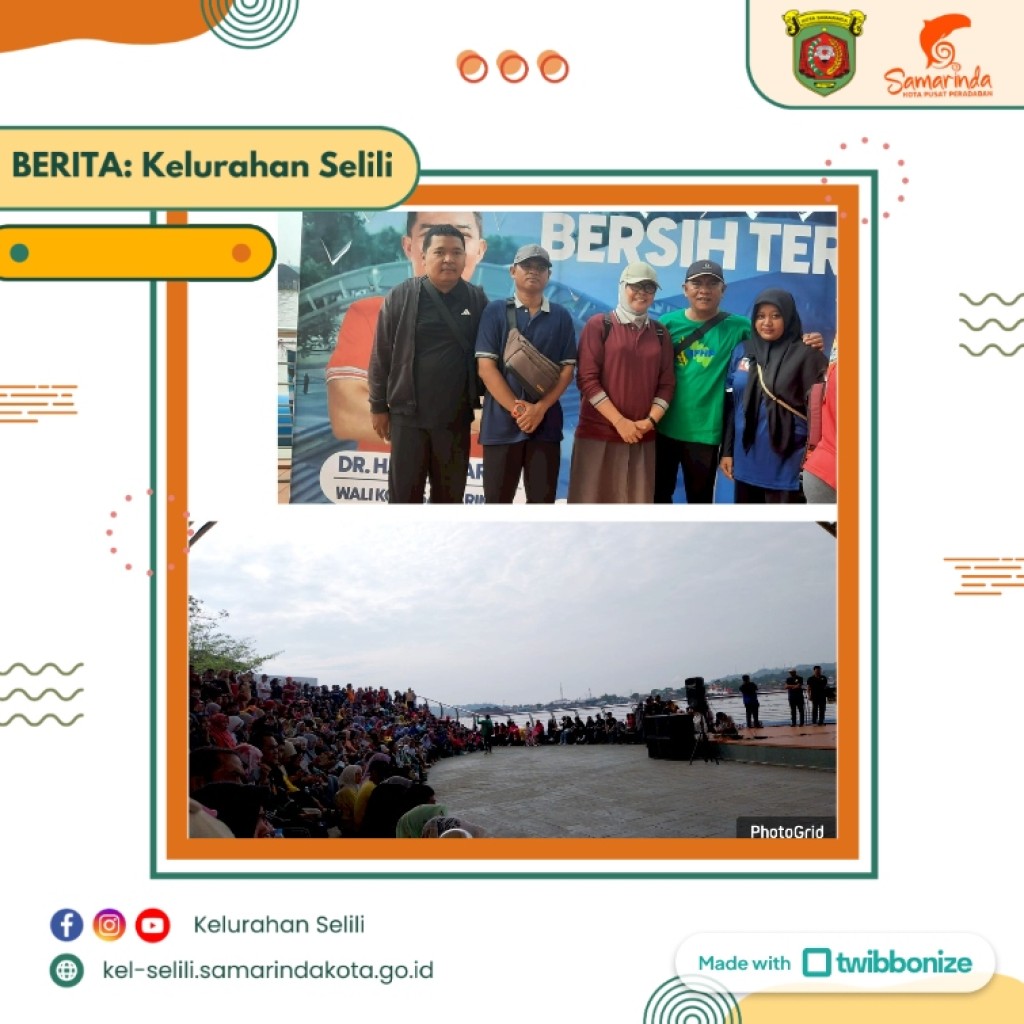 Lurah Selili Hadiri Kegiatan Pungut Sampah Teras Samarinda untuk Menjaga Kebersihan Lingkungan (22/09/2024)
