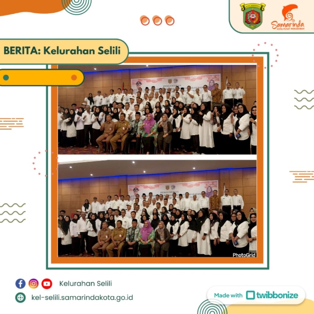 Pengukuhan Forum Komunikasi Kecamatan Sehat dan Kelompok Kerja Kelurahan Sehat Se-Kota Samarinda (23/09/2024)