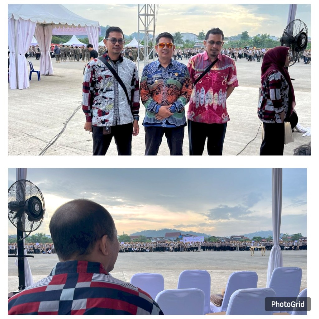 Lurah Selili, Kasi Tapem, dan Operator Pilkada Kelurahan Selili Hadiri Apel Satuan Pam TPS se-Kota Samarinda pada Pilkada 2024 (21/11/2024)