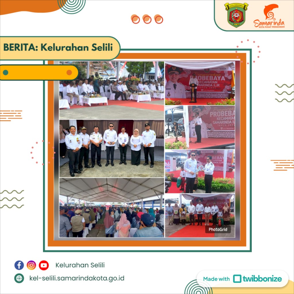 Acara Penyerahan Simbolis PROBEBAYA Kecamatan Samarinda Ilir Tahun 2024 (11/12/2024)