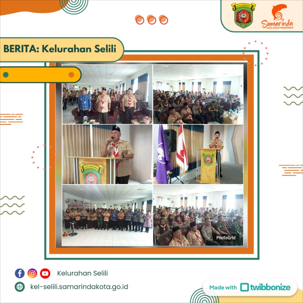 Lurah Selili Hadiri Acara Musyawarah Ranting (Musran) Tahun 2024 Gerakan Pramuka Kwartir Ranting Samarinda Ilir (12/12/2024)