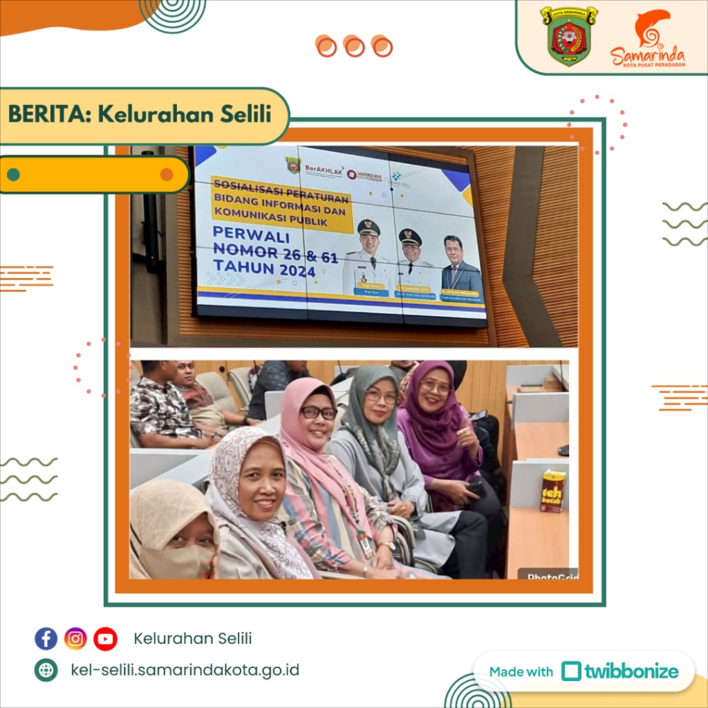 Sosialisasi Peraturan Bidang Informatika dan Komunikasi Publik di Balaikota Samarinda (28/02/2025)
