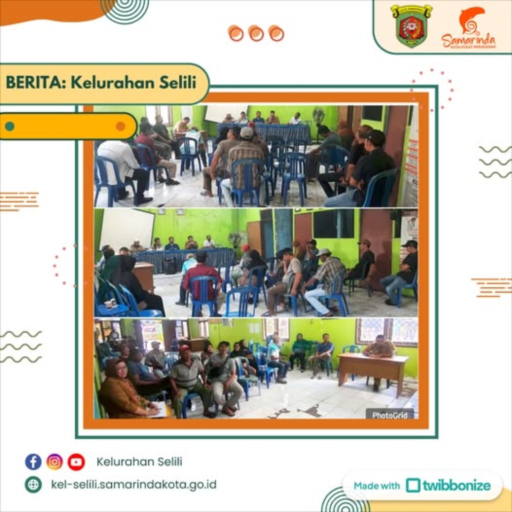 Kelurahan Selili Fasilitasi Mediasi Warga RT 06 di Aula Kantor Kelurahan (08/04/2025)