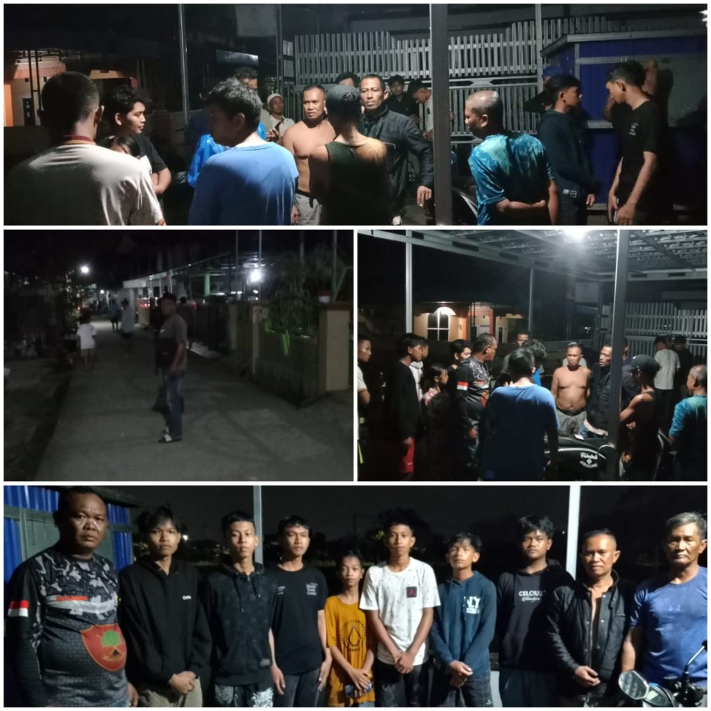 Cegah Tawuran, Satlinmas dan Forum RT Bubarkan Sekelompok Remaja di RT 21 Kelurahan Selili (20/04/2025)