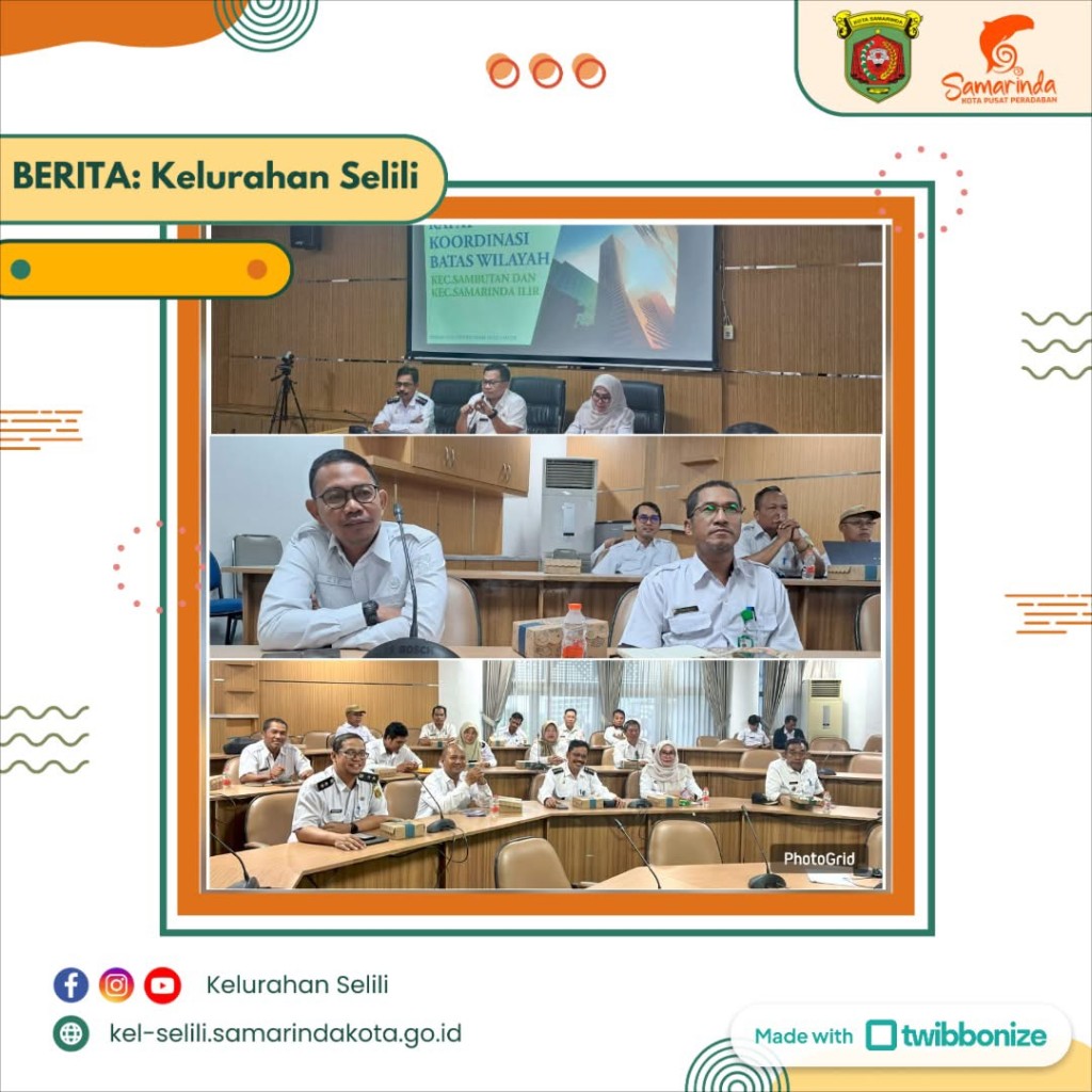 Rapat Koordinasi Batas Wilayah Digelar, Kasi Pem & Trantib Hadiri Pertemuan Antar Kecamatan Sambutan dan Samarinda Ilir (23/04/2025)