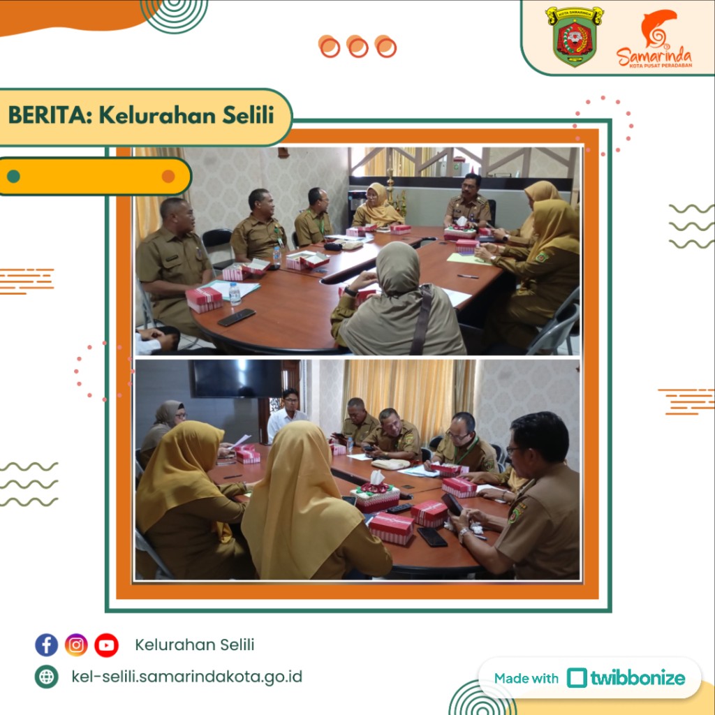 Sekretaris Lurah Selili Hadiri Rapat Koordinasi Survei Kepuasan Masyarakat di Kecamatan Samarinda Ilir (28/04/2025)