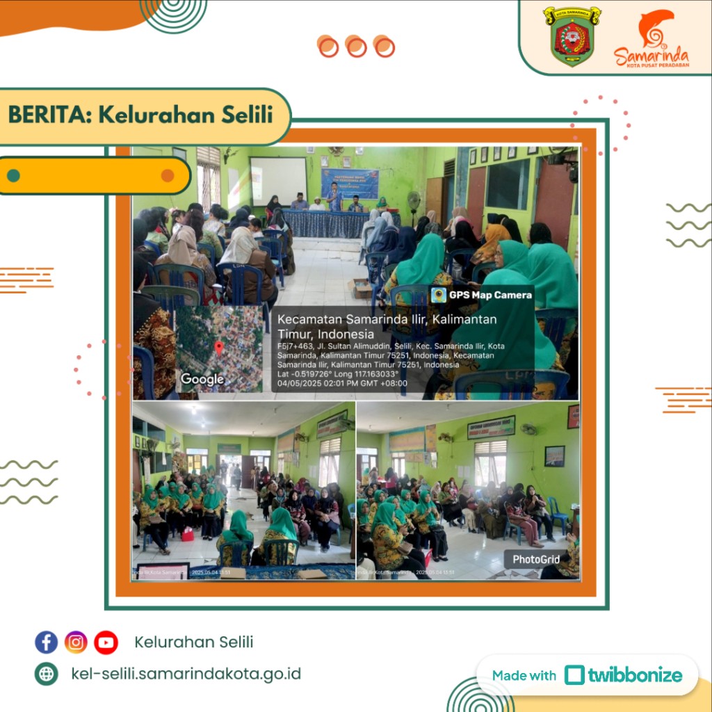 Pertemuan Rutin PKK dan Dasawisma Kelurahan Selili Bahas Sertifikasi Halal untuk UMKM (04/05/2025)