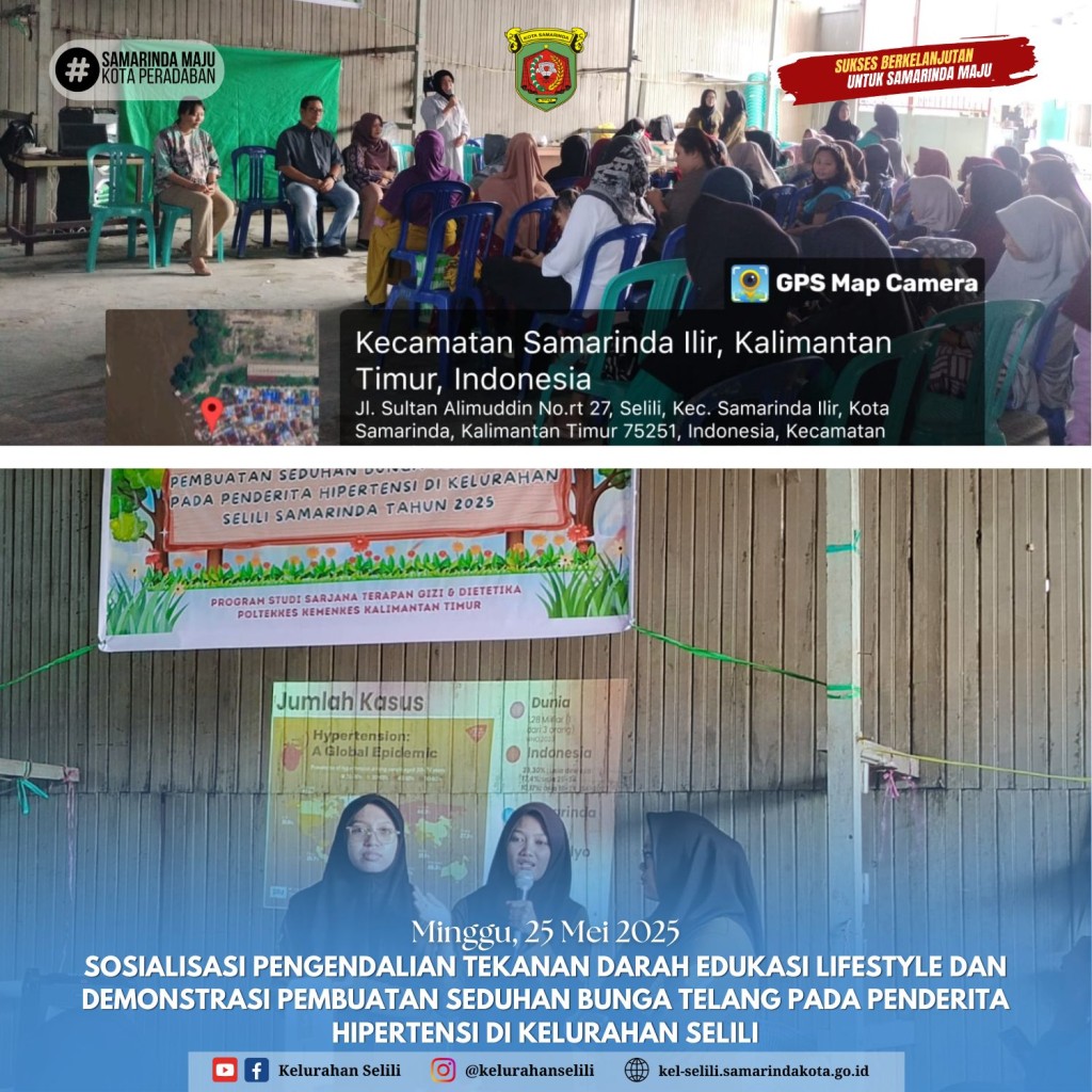 Kelurahan Selili Dukung Sosialisasi Kesehatan dari Poltekkes Kemenkes Kaltim untuk Penderita Hipertensi (25/05/2025)