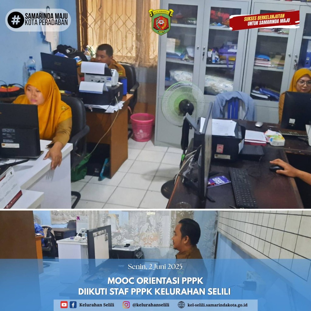 Staf PPPK Kelurahan Selili Ikuti MOOC Orientasi PPPK (02/06/2025)