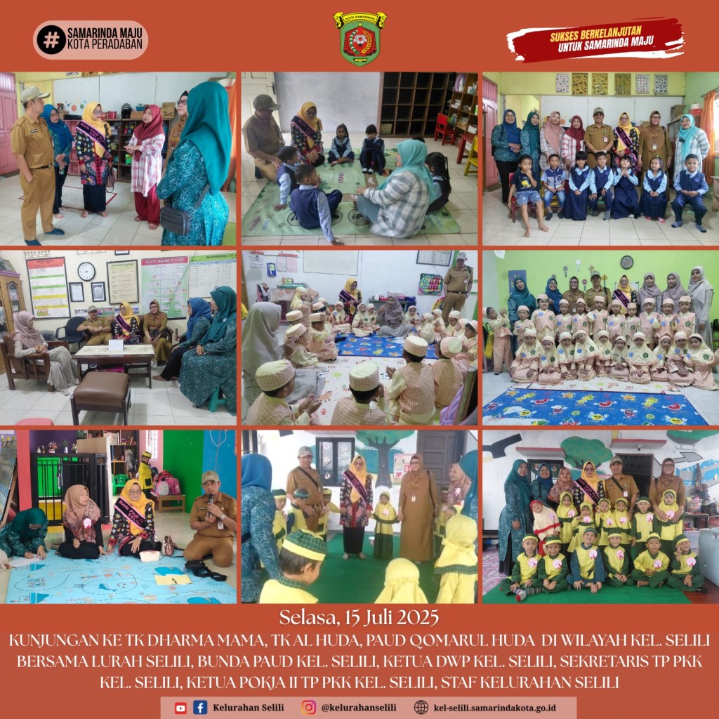 Kunjungan ke Lembaga Pendidikan Anak Usia Dini di Wilayah Kelurahan Selili (15/07/2025)