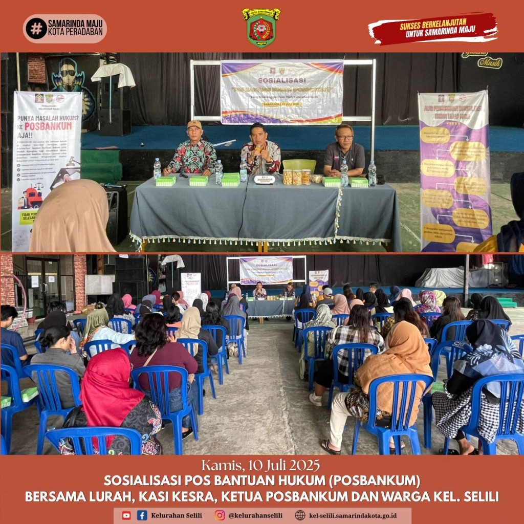 Sosialisasi Layanan Pos Bantuan Hukum (POSBANKUM) di Kelurahan Selili (10/07/2025)