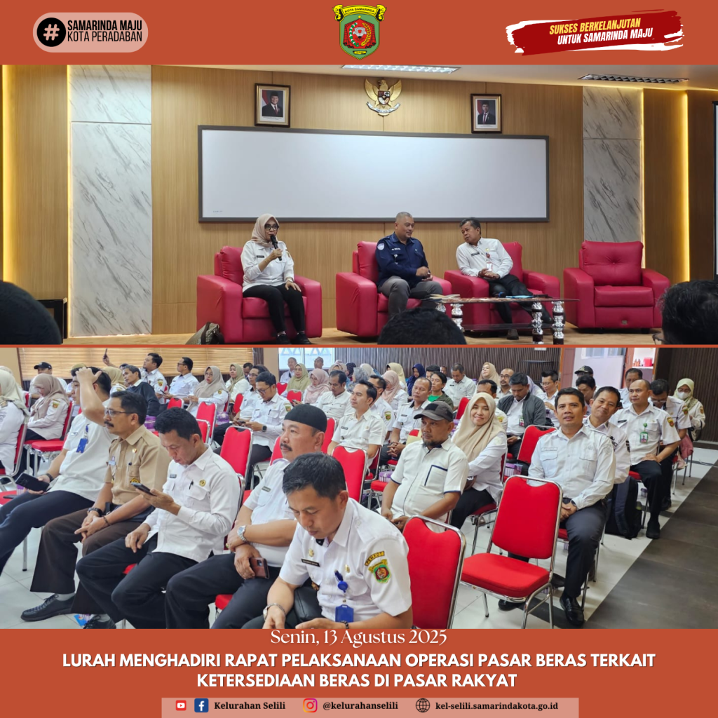 Rapat Pelaksanaan Operasi Pasar Beras Terkait Ketersediaan Beras di Pasar Rakyat (13/08/2025)