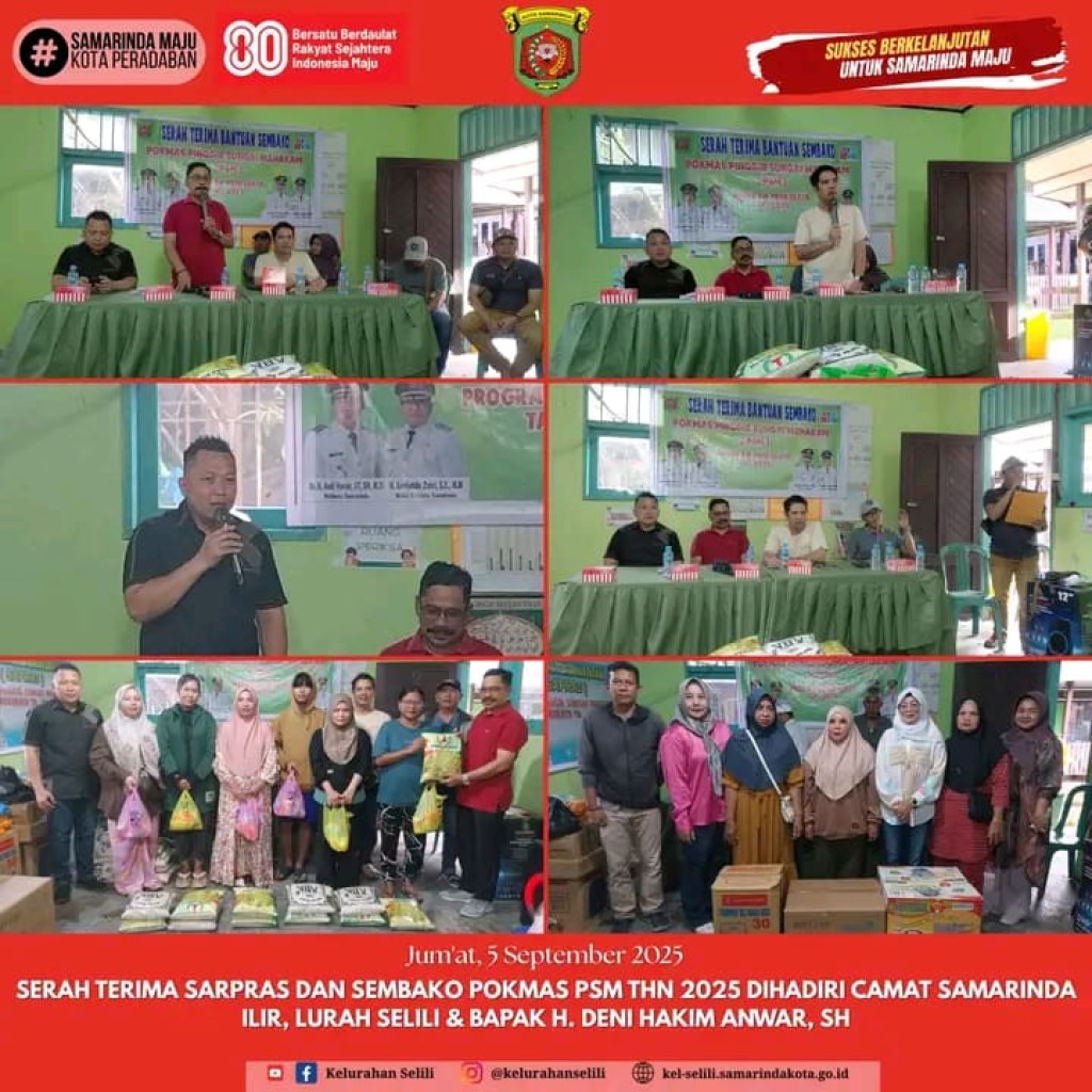 SERAH TERIMA SARPRAS NON INFRASTRUKTUR DAN SEMBAKO POKMAS PSM  TAHUN 2025 (05/09/2025)