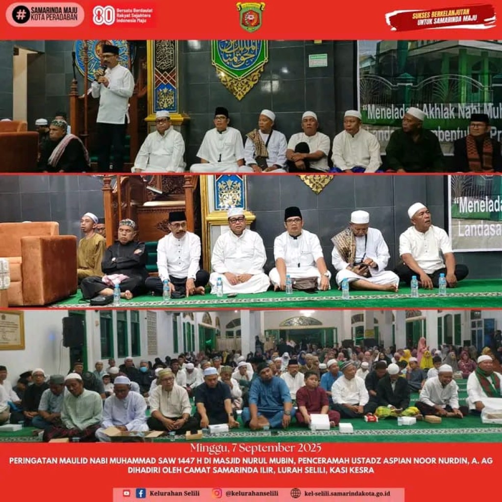 PERINGATAN MAULID NABI MUHAMMAD SAW 1447 H DI MASJID NURUL MUBIN (07/09/2025)