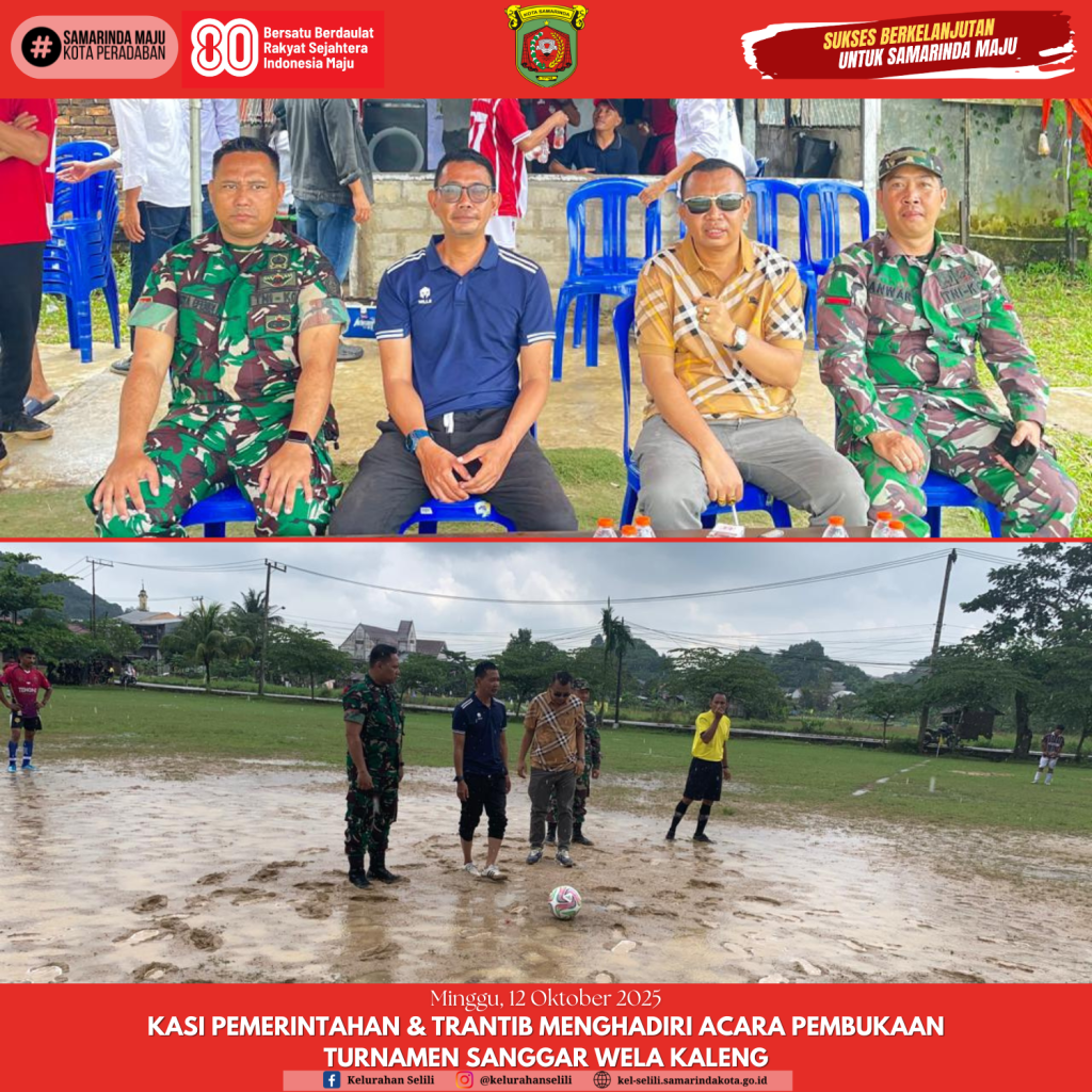 Kasi Pemerintahan & Trantib Menghadiri Acara Pembukaan turnamen sanggar wela kaleng (12/10/2025)
