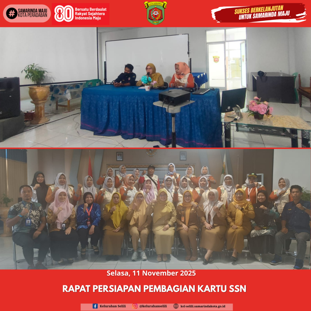 Staf Kasi Kesejahteraan dan Pemberdayaan Masyarakat ( Fifin Yunarti,SE.) Menghadiri Rapat Persiapan pembagian kartu SSN (11/11/2025)