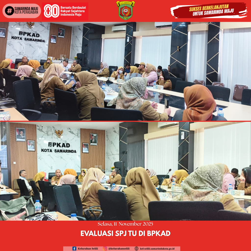 Staf Kasi Pemerintahan dan Tata Tertib Menghadiri Acara Evaluasi spj TU di BPKAD (11/11/2025)