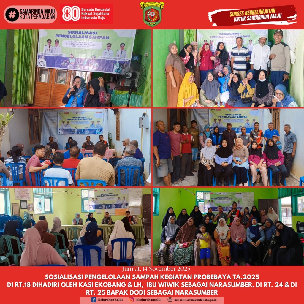 SOSIALISASI PENGELOLAAN SAMPAH PROGRAM PROBEBAYA TA 2025 DIGELAR SELAMA 7 HARI