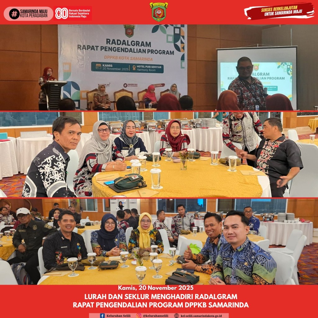 Lurah dan Sekretaris Lurah Selili Hadiri RADALGRAM Pengendalian Program DPPKB (20/11/25)