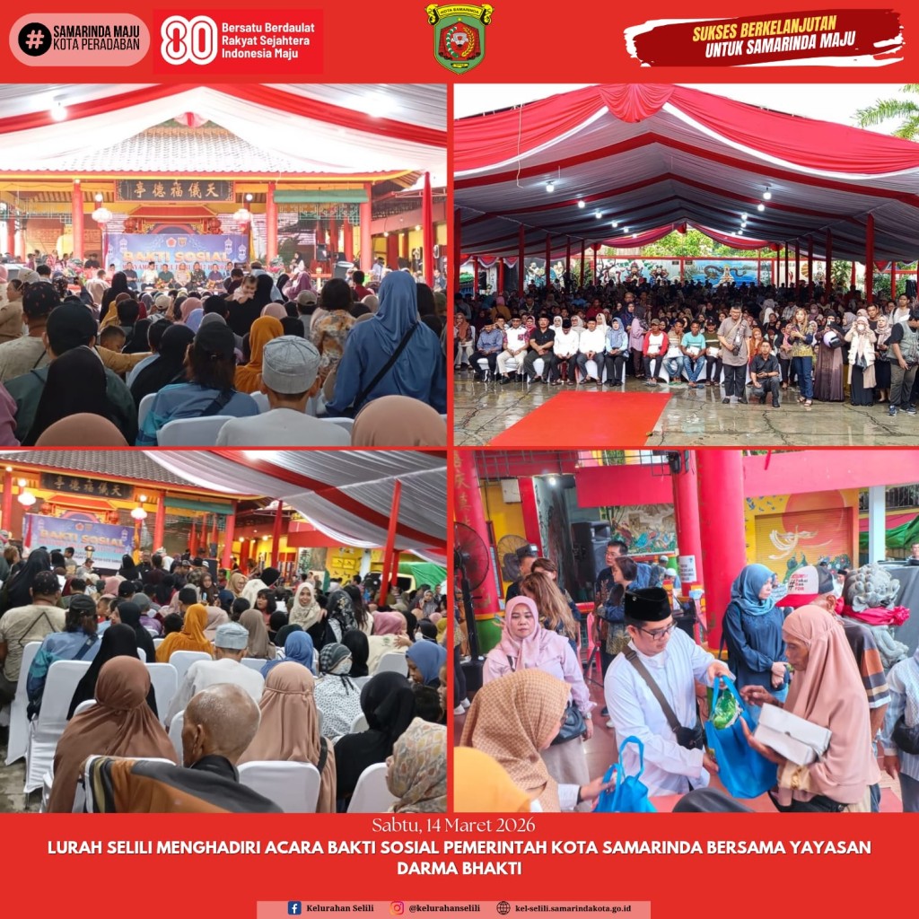 LURAH SELILI MENGHADIRI KEGIATAN BAKTI SOSIAL PEMERINTAH KOTA SAMARINDA BERSAMA YAYASAN DARMA BHAKTI (14/03/2026)