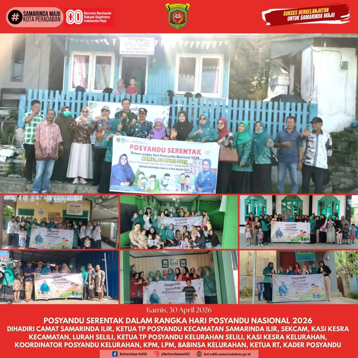 “POSYANDU SERENTAK DALAM RANGKA HARI POSYANDU NASIONAL 2026"  (30/04/2026)