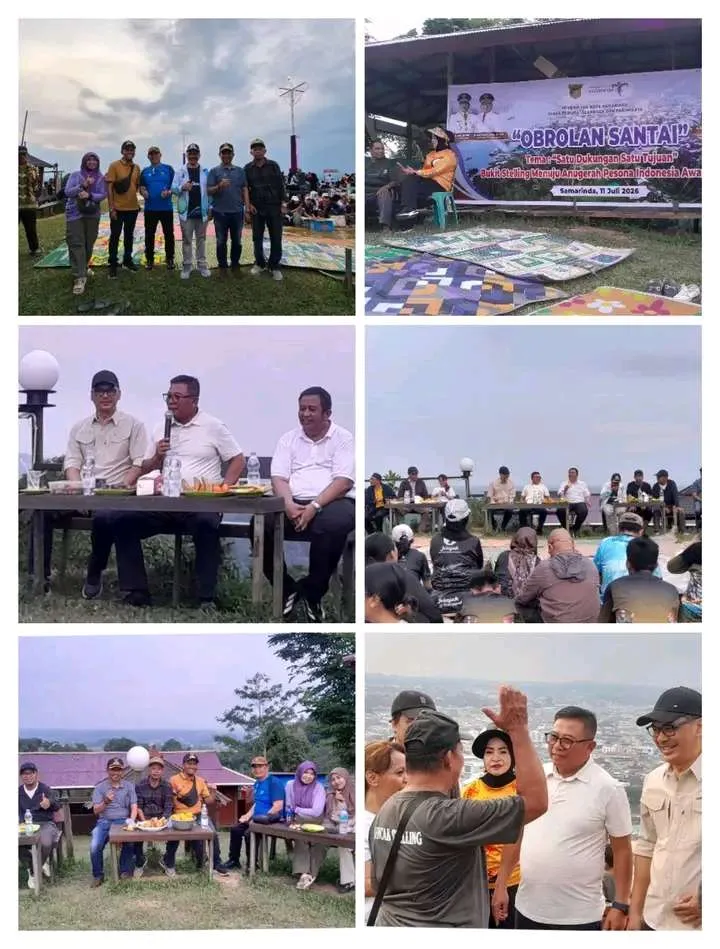 Wakil Wali Kota, KA Disporapar, Camat Samarinda Ilir, Lurah Selili, Ketua TP PKK dan anggota PKK Kel Selili menghadiri Silahturahmi & Konsultasi Pengelolaan Destinasi Wisata Kota Samarinda  di Bukit Stelling(11/07/2026)
