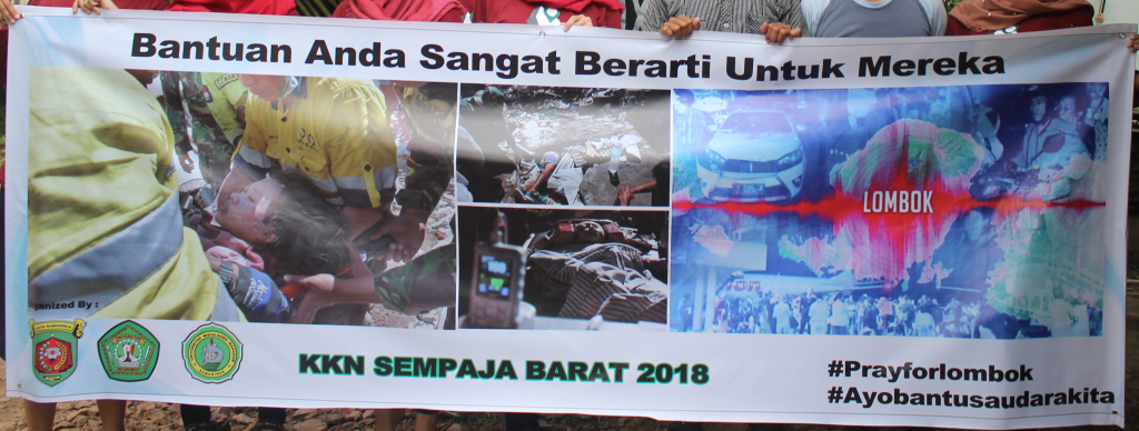 Penggalangan Dana Korban Gempa Bumi di Lombok