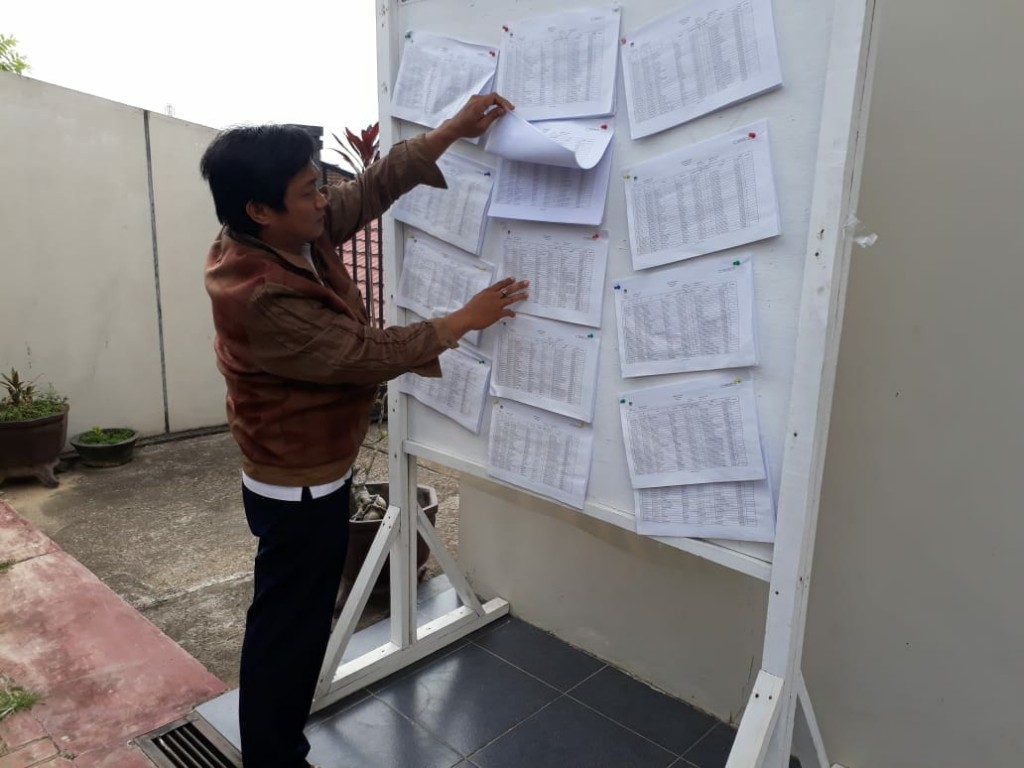 Kegiatan GMHP (Gerakan Melindungi Hak Pilih) di posko Kelurahan Sempaja Barat