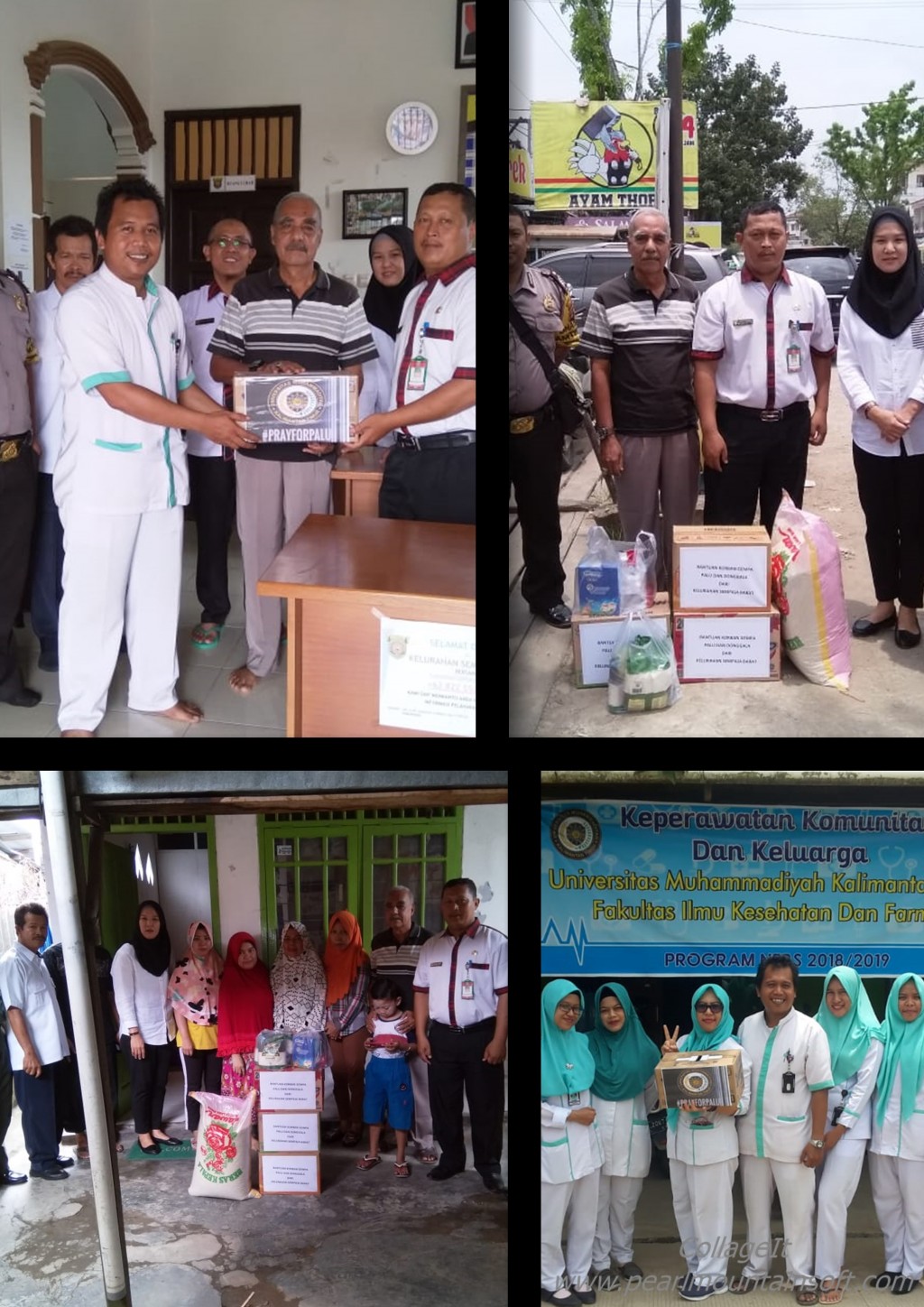 Penyerahan Bantuan Untuk Pengungsi Palu.