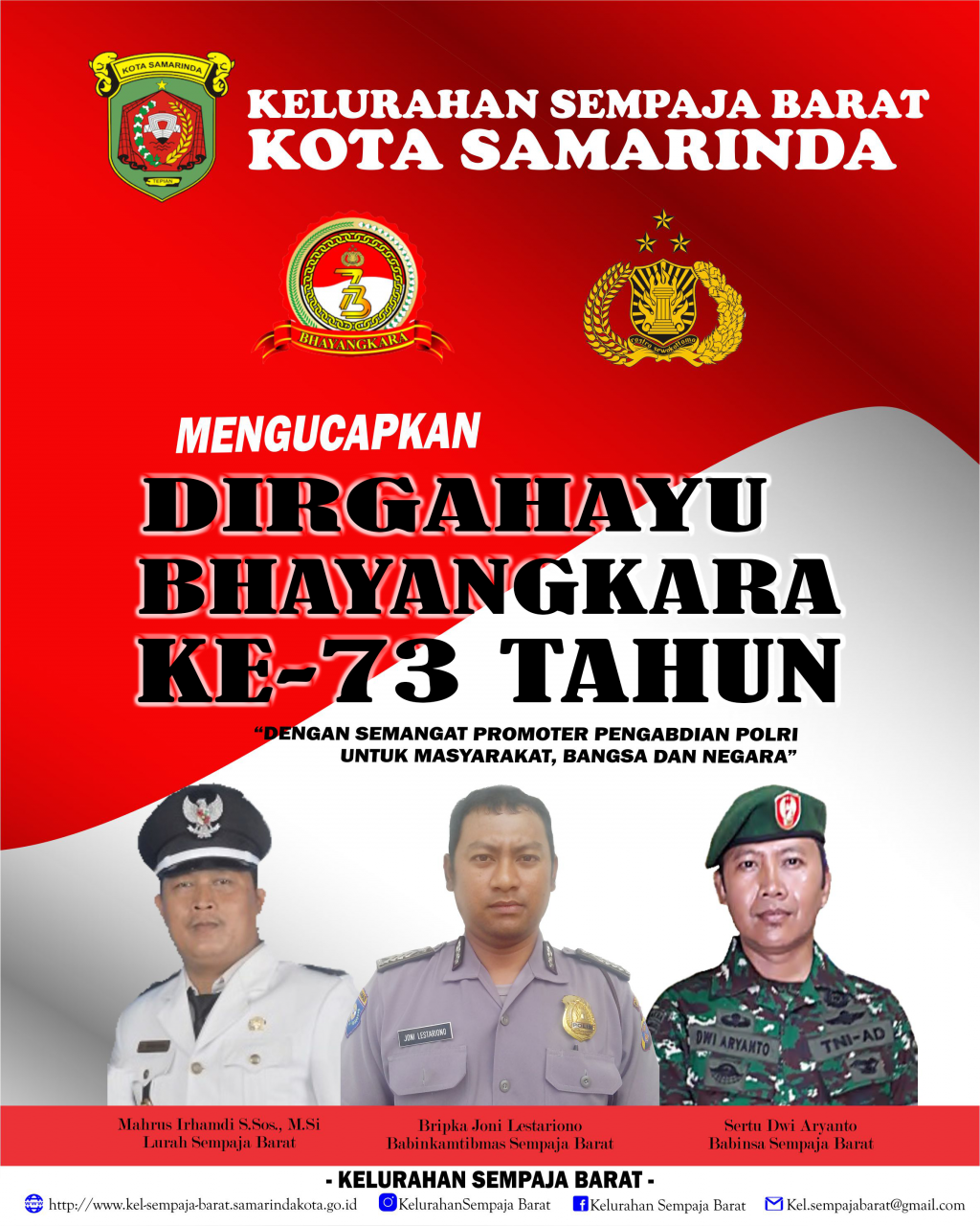 DIRGAHAYU BHAYANGKARA KE-73