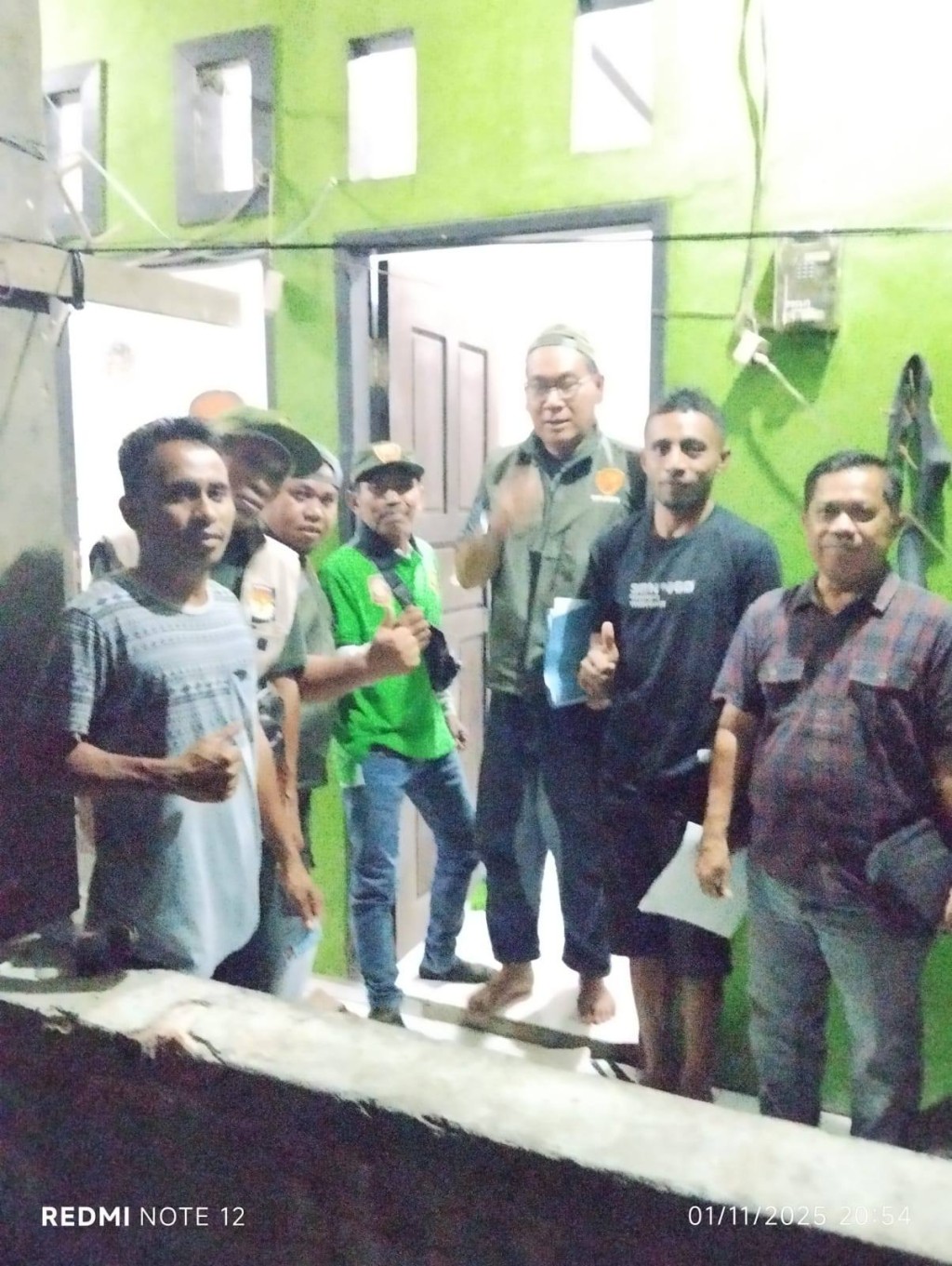 Giat malam, Sabtu 01 November 2025 Monitoring Lapangan dan Menyampaikan Himbauan Kepada Seluruh Pemilik / Penghuni Kontrakan dan Kos-Kosan di lingkungan Wilayah Kelurahan Sempaja Barat