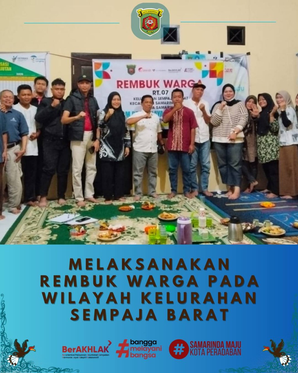 Giat malam, Minggu 16 November 2025 ‎Melaksanakan Rembuk Warga Persiapan Kegiatan Program Probebaya dan Pra Musrembang Tahun 2027 di RT 07 Kelurahan Sempaja Barat