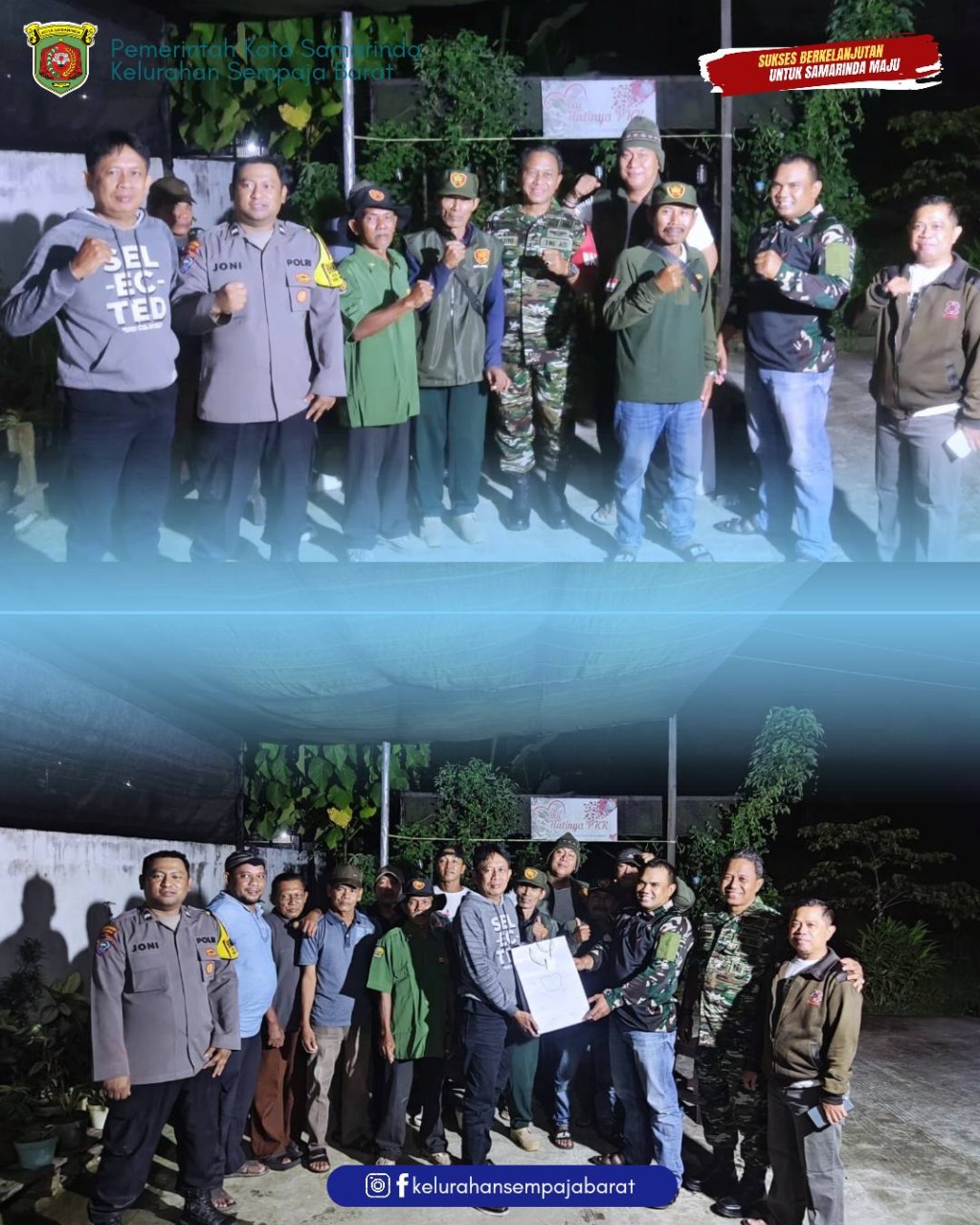 Giat malam, Sabtu 13 Desember 2025 Pisah Sambut Babinsa