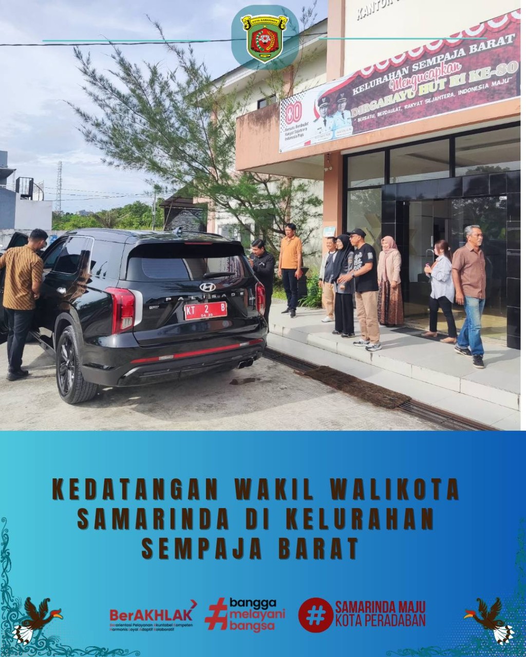 Pada hari Jum’at, 02 Januari 2026, menyambut awal Tahun Baru, Wakil Wali Kota Samarinda Bapak Saefudin Zuhri melakukan kunjungan kerja di kantor ke Kelurahan Sempaja Barat.