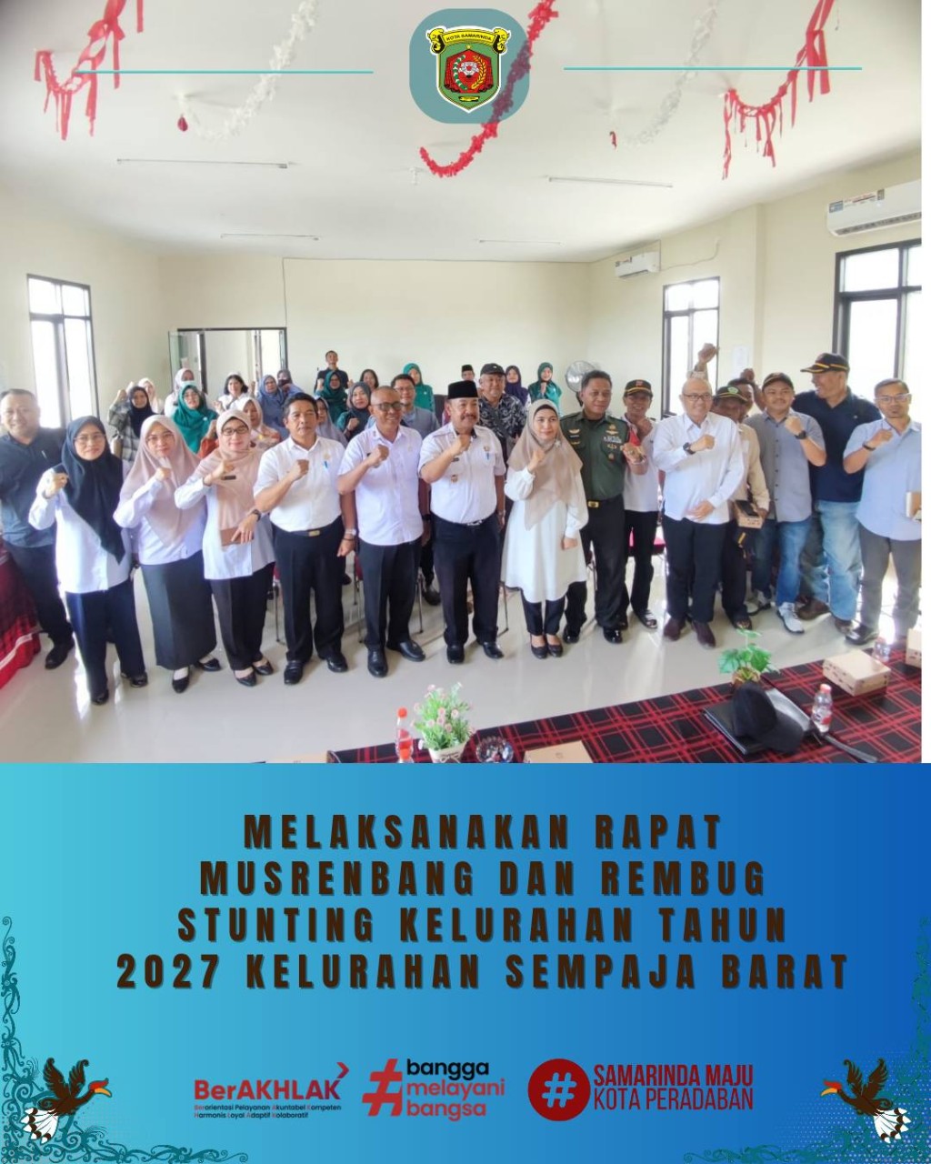 Giat, Selasa 07 Januari 2026 Rapat Musrenbang dan Rembug Stunting Kelurahan Sempaja Barat Tahun 2027 ✨