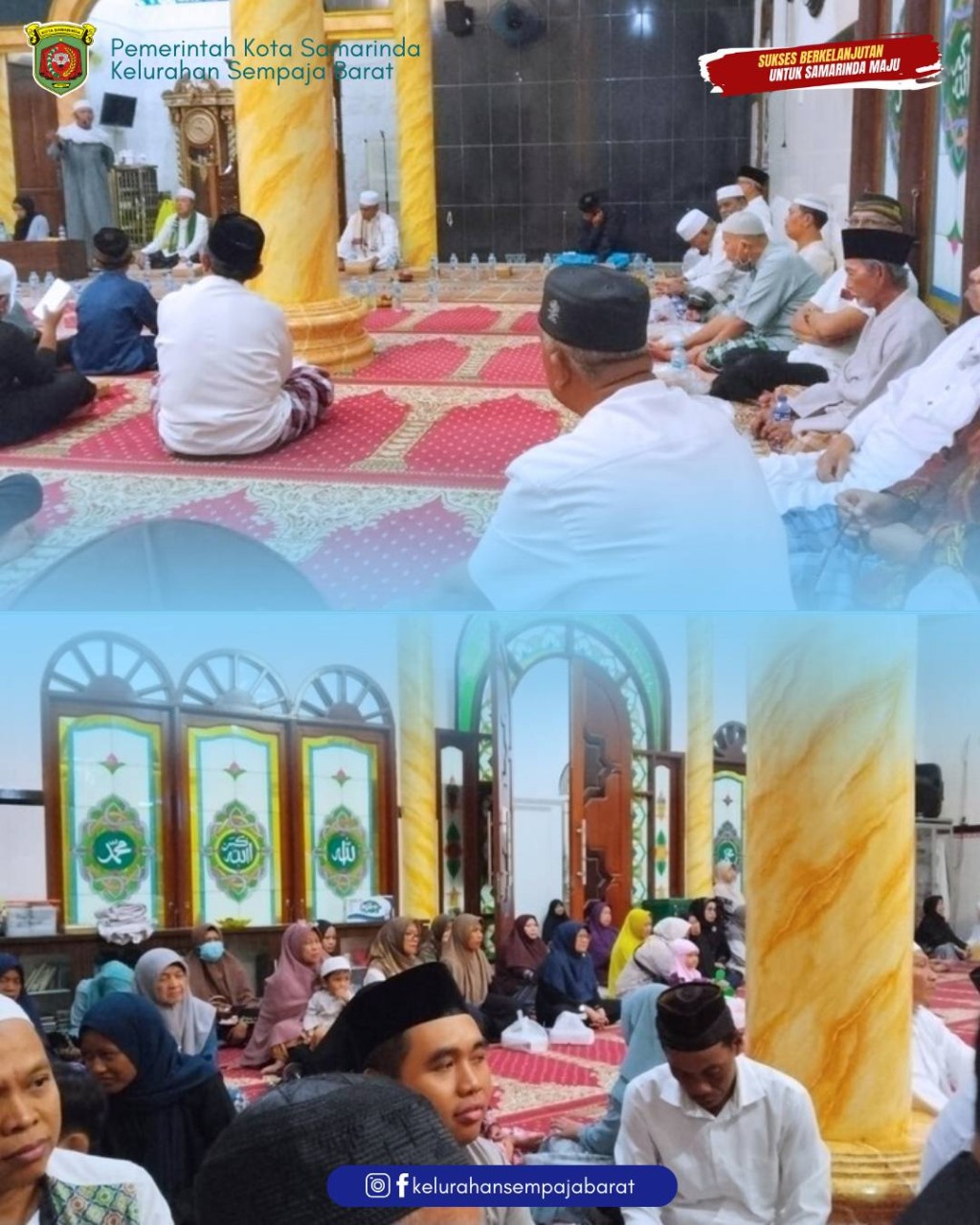 Giat malam, Selasa 13 Januari 2026 Menghadiri peringatan Isra Mi’raj Nabi Muhammad SAW di Masjid Al-Hijrah, Perumahan TVRI Graha Asri RT 05.