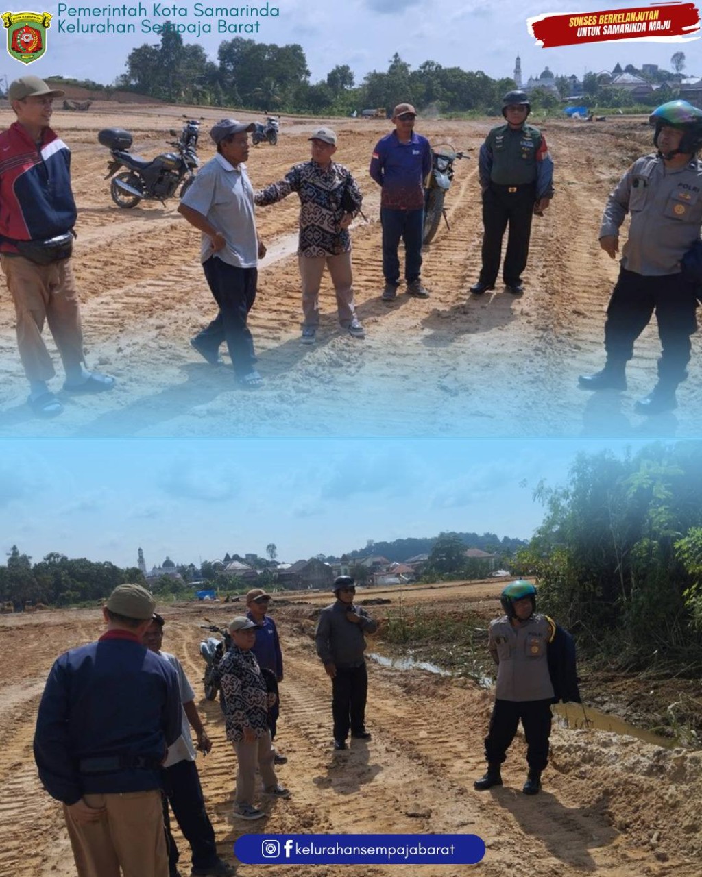 Giat siang, Kamis 22 Januari 2026 ‎ ‎Monitoring lapangan dan Koordinasi masalah parit sama yayasan dan Pelurusan patok parit