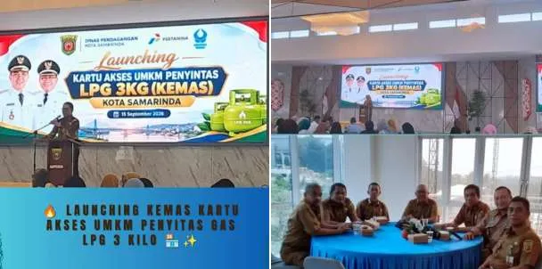 LAUNCHING KEMAS KARTU AKSES UMKM PENYITAS GAS LPG 3 KILO