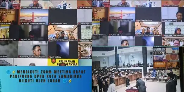 LURAH SEMPAJA BARAT MENGIKUTI RAPAT PARIPURNA DPRD KOTA SAMARINDA