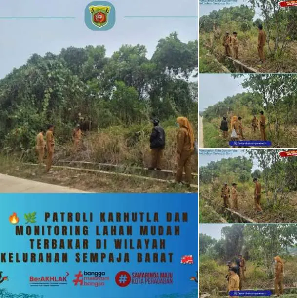 ‎ PATROLI KARHUTLA DAN MONITORING LAHAN MUDAH TERBAKAR