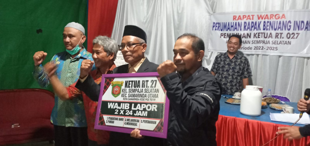 Pemilihan Ketua RT 27 Perumahan Rapak Binuang periode 2022 -2025
