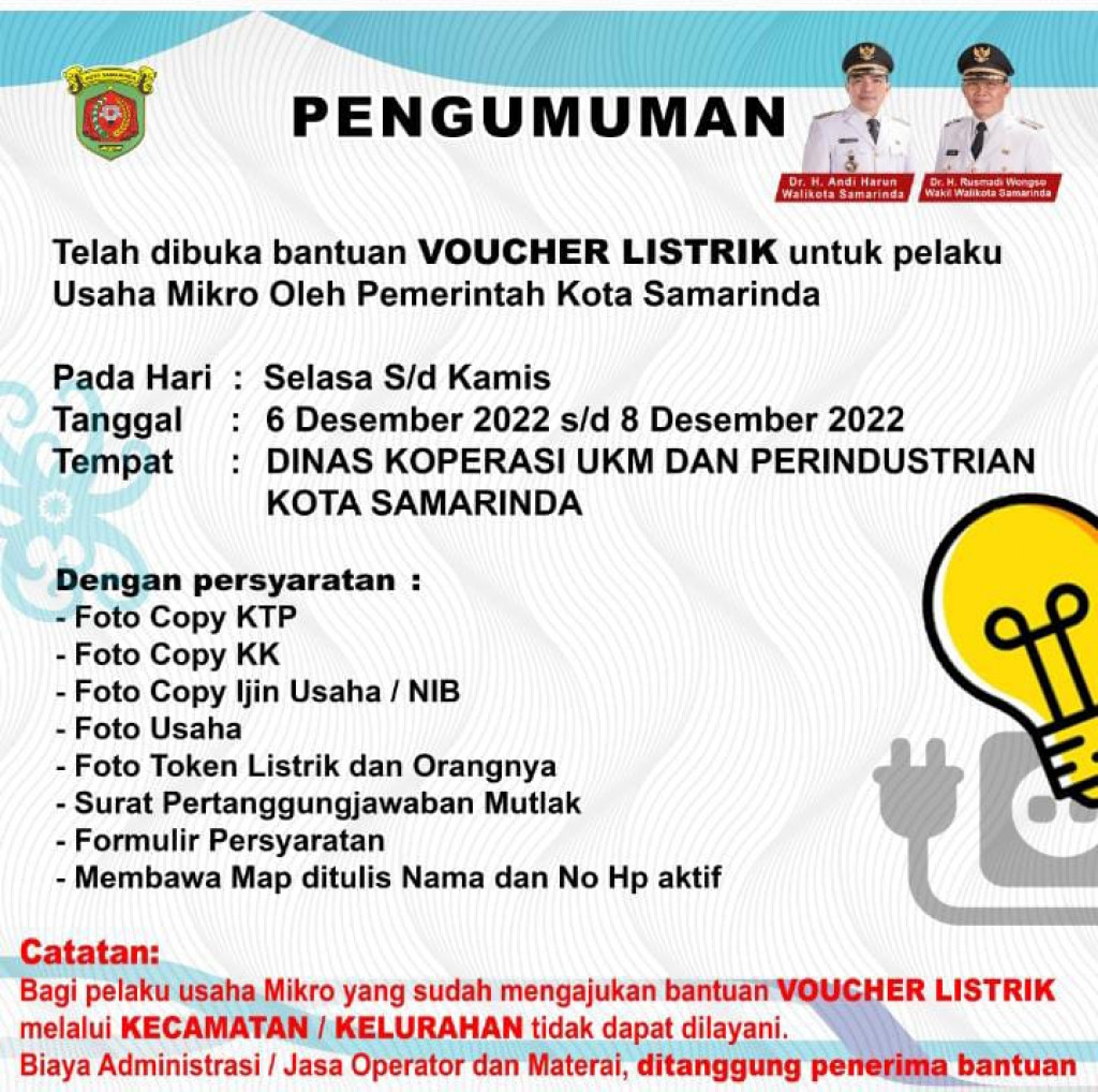 Pengumuman Voucher Listrik