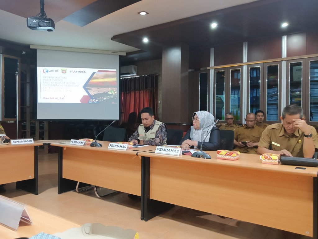 Final Expose Peningkatan Partisipasi Masyarakat Kota Samarinda Sebagai mitra Ibukota IKN, oleh KDOD LAN bekerjasama dgn Bappeda Litbang. Kota SAMARINDA.